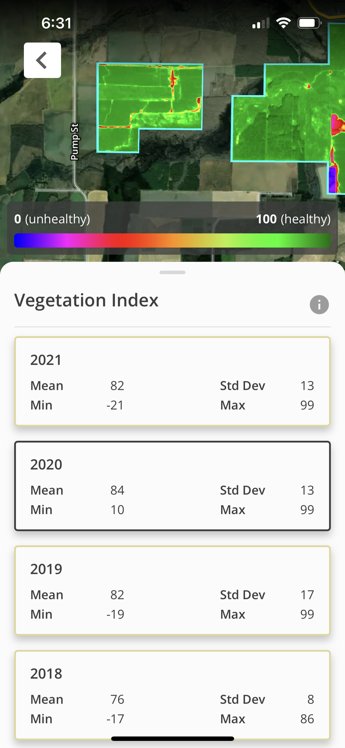 A screenshot of the Cropgen product on a tablet shows the Financial Summary page of a field book, detailing the annual P&L of a farm